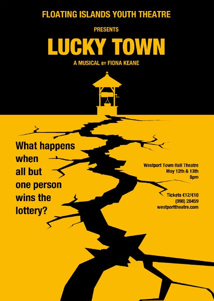 A3 lucky town poster